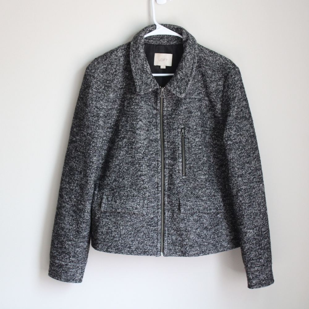 Loft jacket Xlarge, black and white